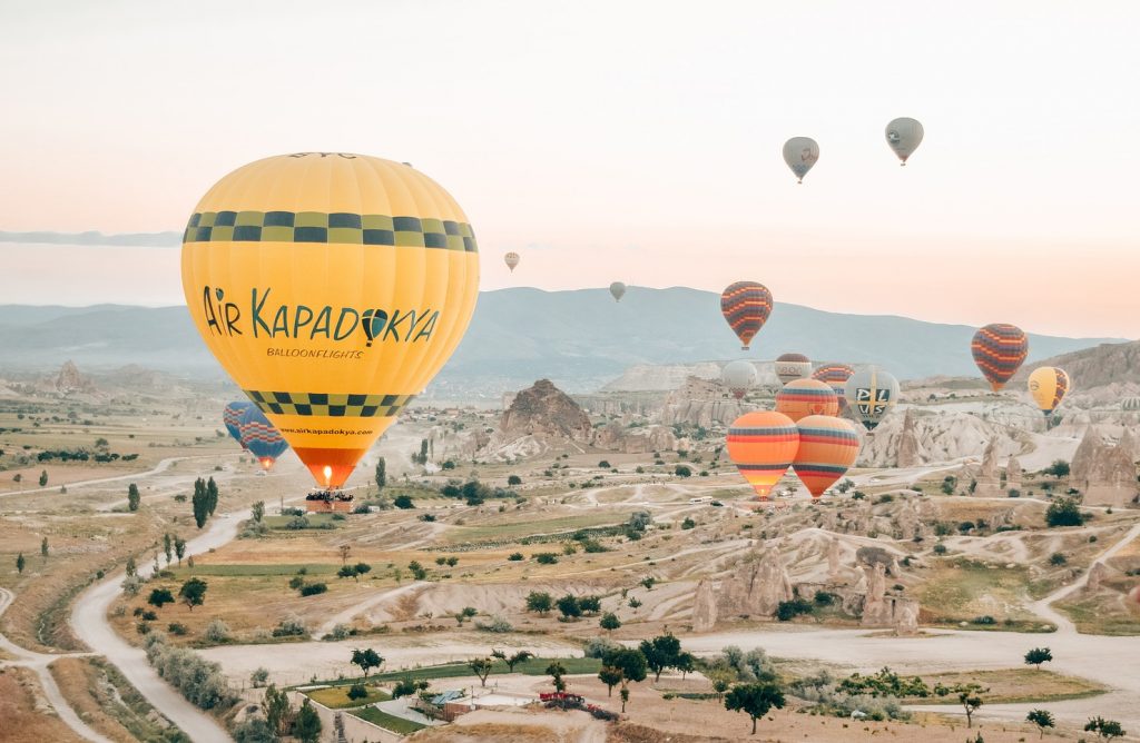 Luchtballonvaart-Cappadocie