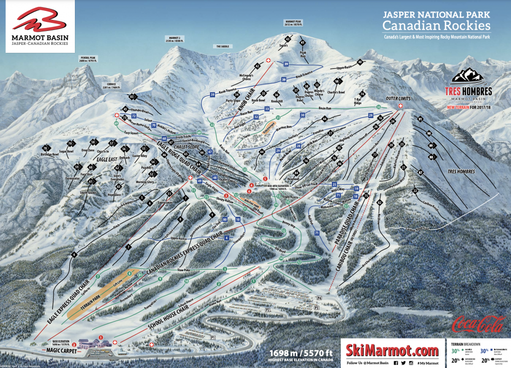 Marmot Basin skikaart